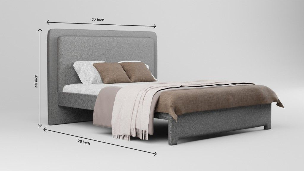 Serenity Luxe Bed 6x5 - Grey - Buy