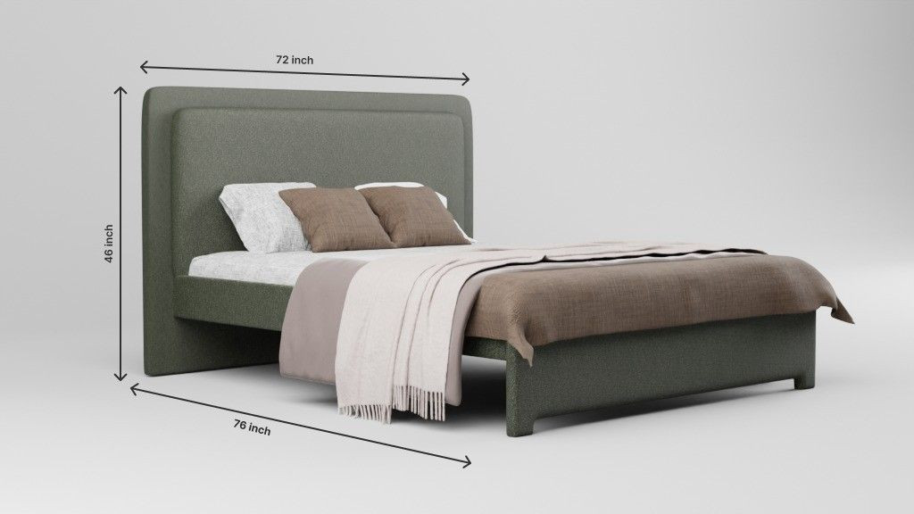 Serenity Luxe Bed 6x5 - Olive Green - Buy