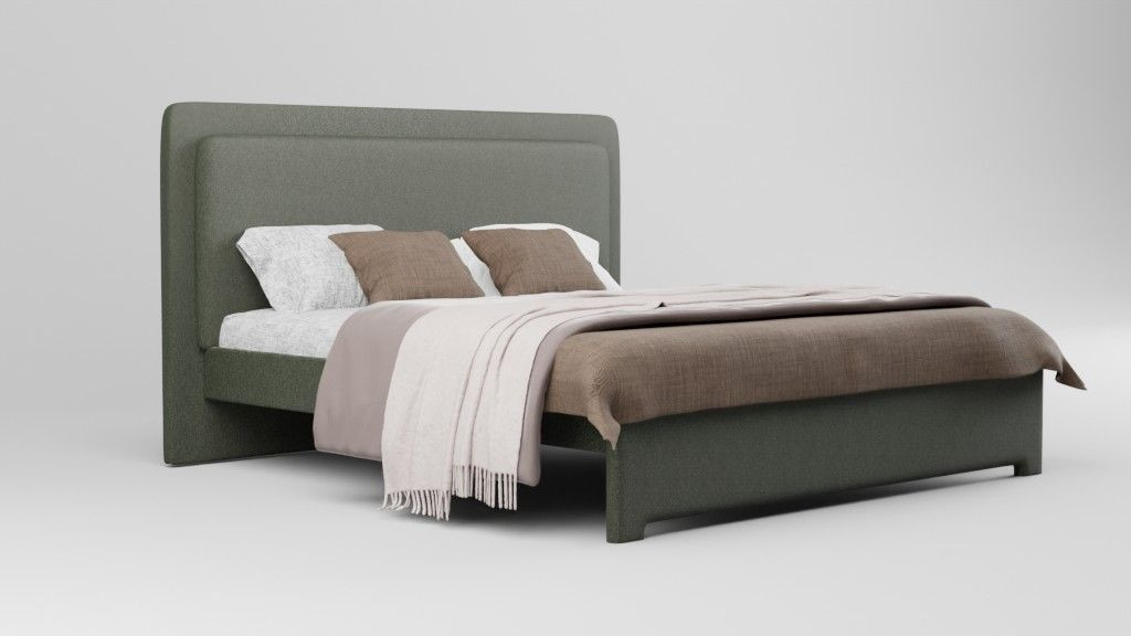 Serenity Luxe Bed 6x6 - Olive Green