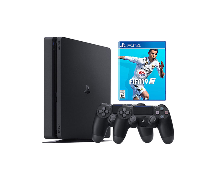 PS4 With FIFA19 And Two Controllers